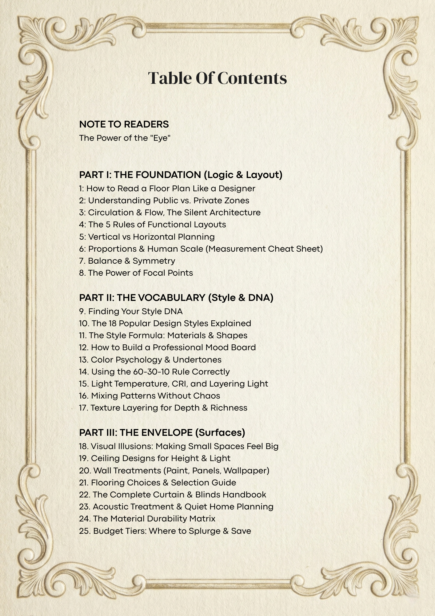 Book 2: The Designer's Eye